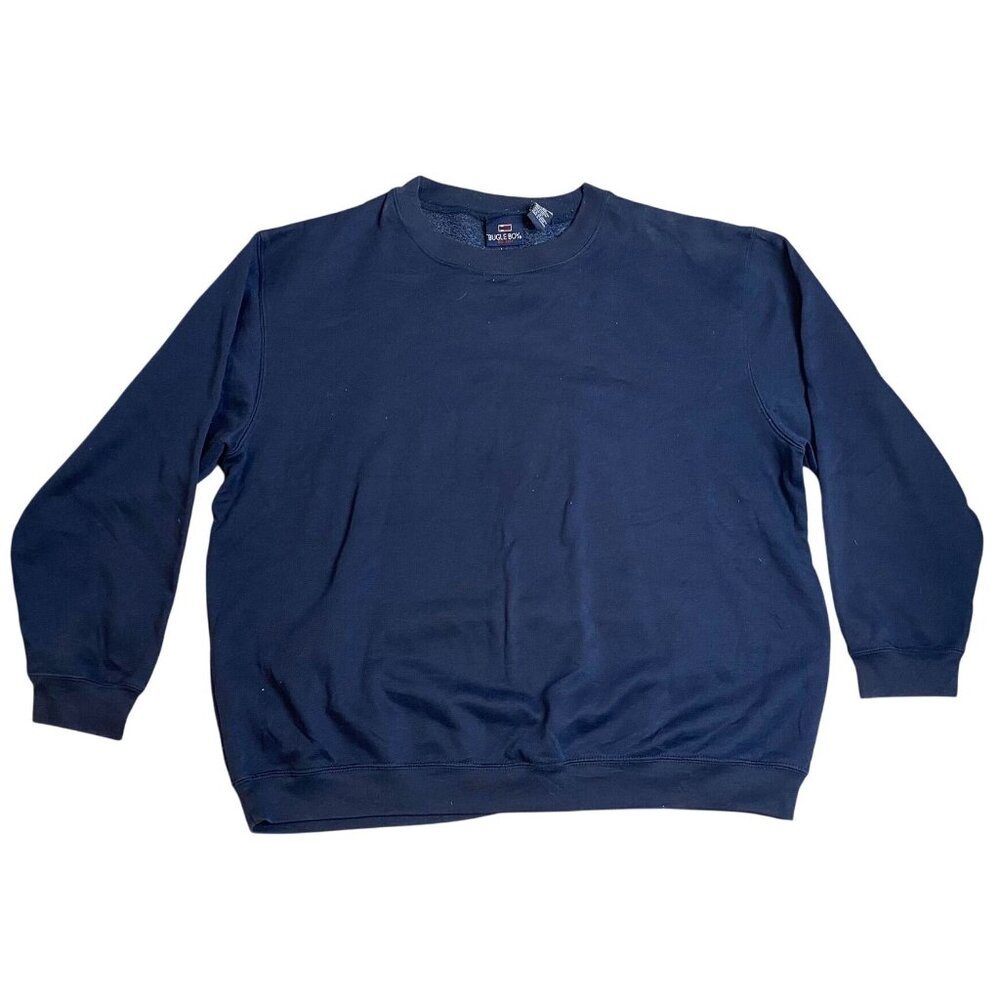 Bugle Boy Mens Sweatshirt Size XL Navy Blue Crewneck Pullover Classic Casual